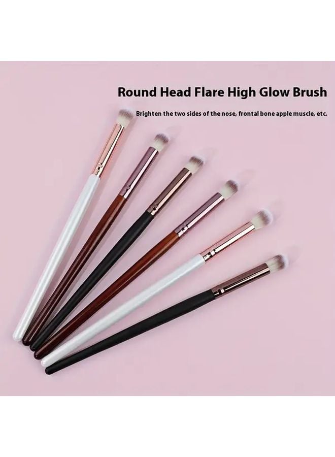 White Soft Bristle Smudging Brush For Eyeshadow Contouring Concealer Beginners - Image 2